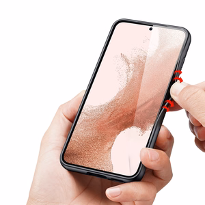 Dux Ducis Fino Suojakuori Samsung Galaxy S23+:lle silikonisella kehyksellä musta