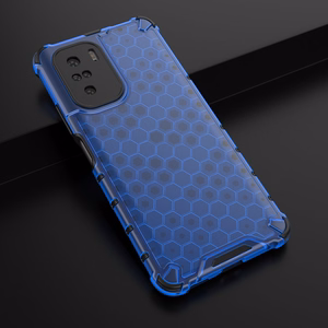 Honeycomb Asia panssari kansi TPU puskuri Xiaomi Redmi K40 Pro + / K40 Pro / K40 / K40 / Poco F3 sininen