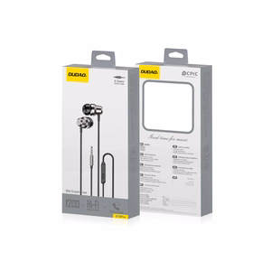 Dudao X10PRO in-ear headphones, wired, 3.5mm mini jack - black