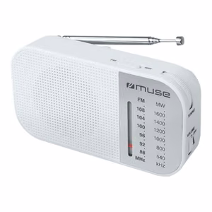 Muse M-025 RW – kannettava radio, valkoinen