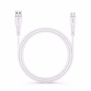 FORCELL F-ENERGY C342 kaapeli USB A - Type C QC4.0 3A 66W silikoninen 1 m valkoinen