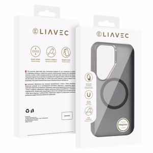 Liavec Soft Case Metal Frame Samsung Galaxy S26 Ultra:lle harmaa