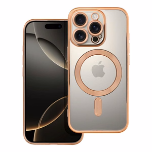 Suojakuori iPhone 16 PRO:lle Electro Mag Cover yhteensopiva MagSafe-version kanssa kultainen