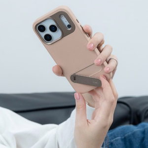 Moshi Kameleon MagSafe suojakuori iPhone 17 Pro -laitteelle, jalustatoiminnolla, Midnight Gray -värinen