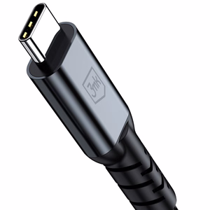 3mk Hyper Cable N-SERIES Thunderbolt 4 USB-C / USB-C 1m 48V/5A 40Gb/s 240W 8K60Hz - musta