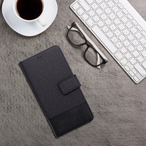 Flip case for Xiaomi Redmi Note 14 4G (GLOBAL - 164,84mm x 78,15mm x 8,16mm) Gomma Book black