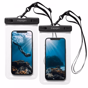 Spigen Universal vedenpitävä kotelo 2-pack A601 kristallinkirkas