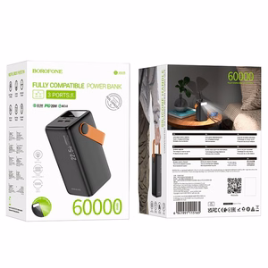 External battery Power Bank Borofone BJ66B 22.5W+PD20W 60000mAh black
