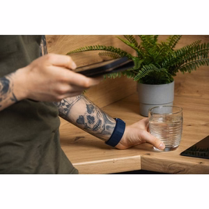Hihna Samsung Galaxy Watch:lle Forcell F-Design FS05 polyester kuitusolki 22 mm musta