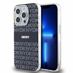 DKNY alkuperainen kovakuori IML Mono ja Raita MagSafe DKHMP15LHRHSEK iPhone 15 Pro:lle - musta