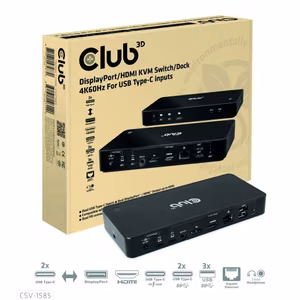 Club3D CSV-1585 kannettavan telakointiasema, USB-C 120W