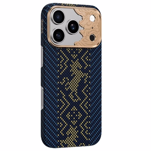 Sininen Benks Magnetic Armor Air Knight kevlar- ja metallikehyksinen suojakuori (C.K.FL.AP.GD.C072) malleihin iPhone 18 Pro / iPhone 17 Pro