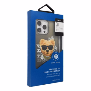 Zuck Bear Harold iPhone 16 Pro Max Suojakuori Musta