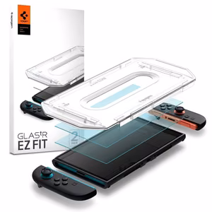 Spigen Glas.TR EZ FIT Karkaistu lasi 2 kpl Nintendo Switch 2:lle - Läpinäkyvä