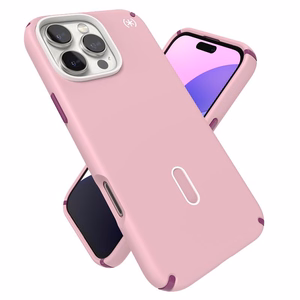 Speck Presidio2 Pro -suojakuori MagSafe- ja ClickLock-tuella iPhone 16 Pro Maxille, Wednesday Pink/Boysenberry Purple