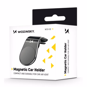 Wozinsky Magneettinen puhelinteline ilmaventtiiliin - musta