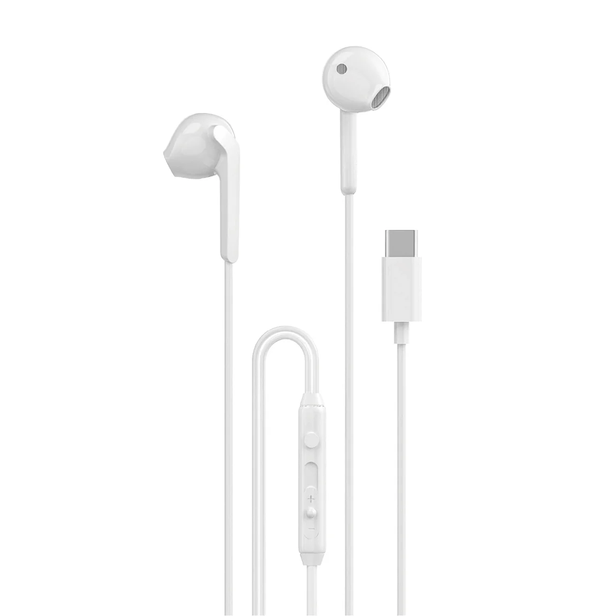 Dudao X3C langalliset in-ear-kuulokkeet valkoisella taustalla