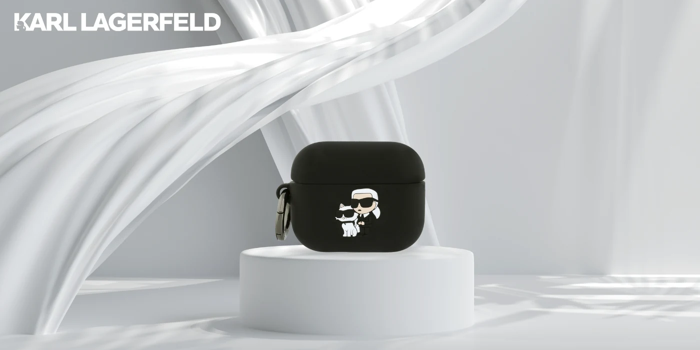 Karl Lagerfeld Karl ja Choupette -kotelo AirPods Pro 3:lle
