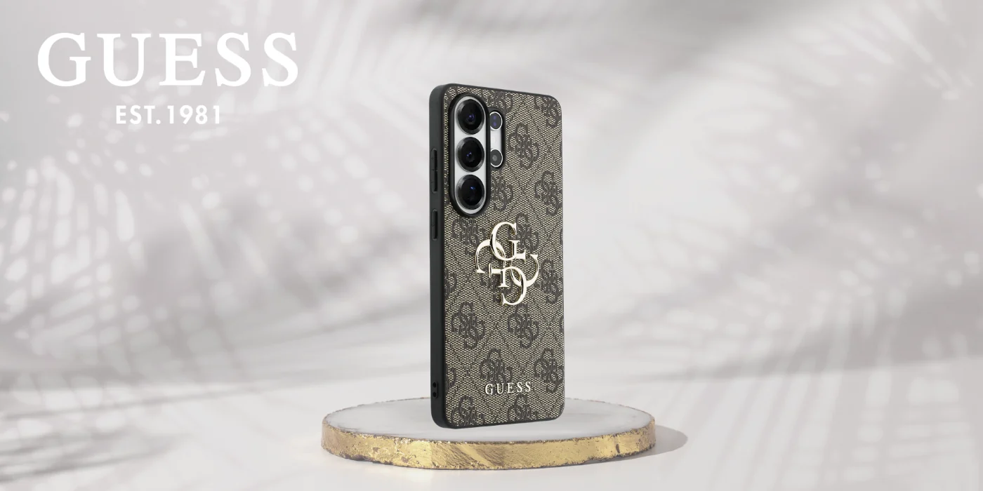 Guess 4G Big Metal Logo Case for Samsung Galaxy S26 Ultra - Brown
