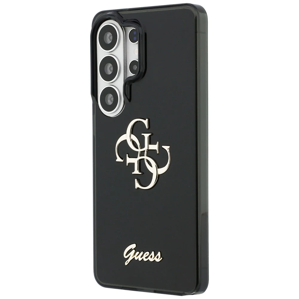 Back of the black Guess IML Big Metal 4G Script case