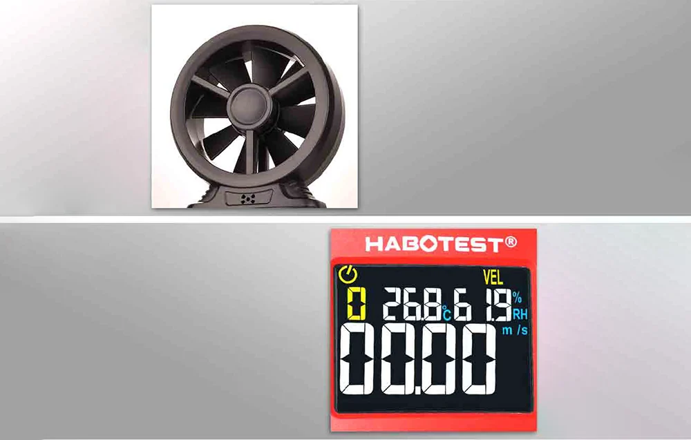 Digitaalinen anemometri Habotest HT625B, USB