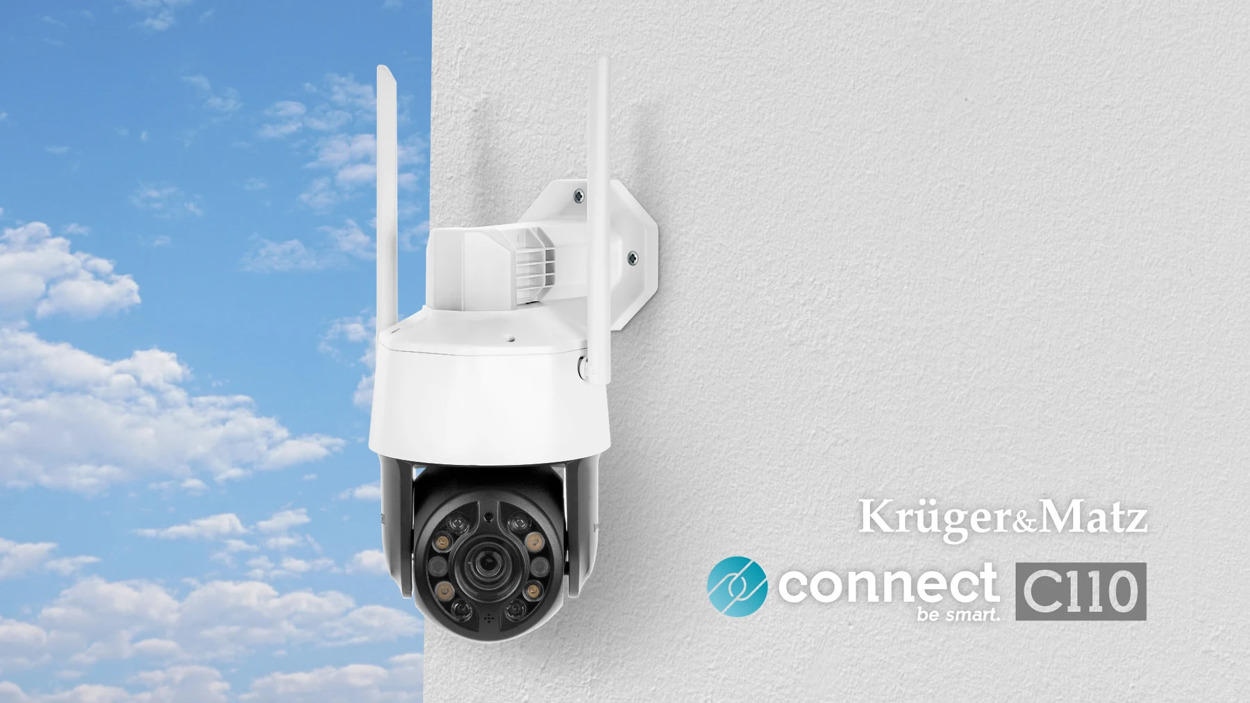 Krüger&Matz Connect C110 -Wi-Fi-ulkokamera