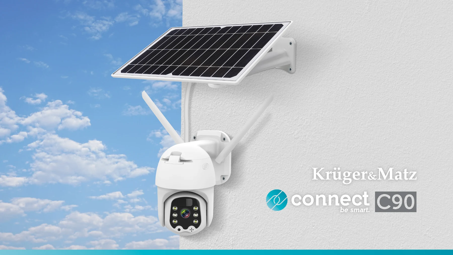 Krüger&Matz Connect C90 Solar -ulkokamera