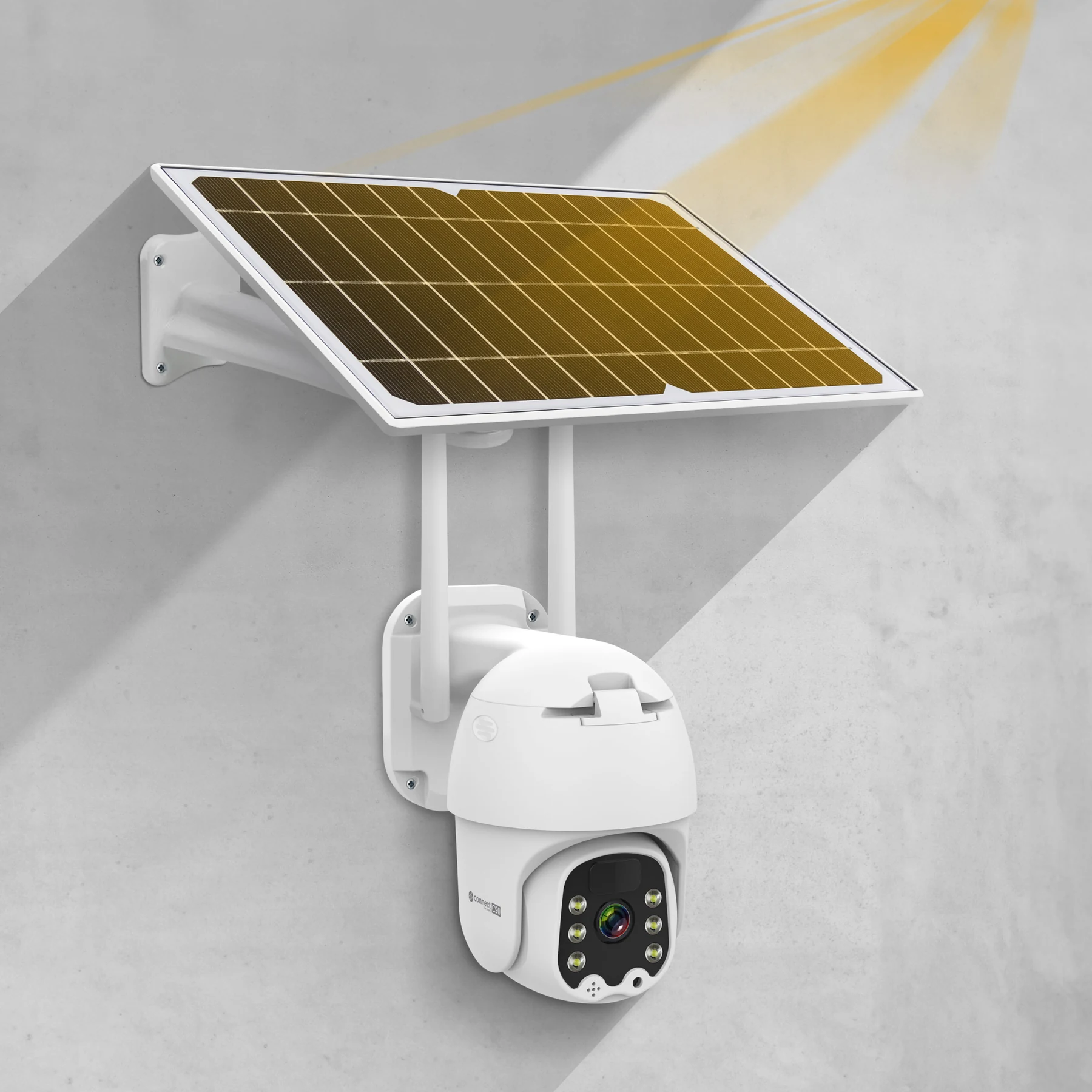 Krüger&Matz Connect C90 Solar -kamera aurinkopaneelilla