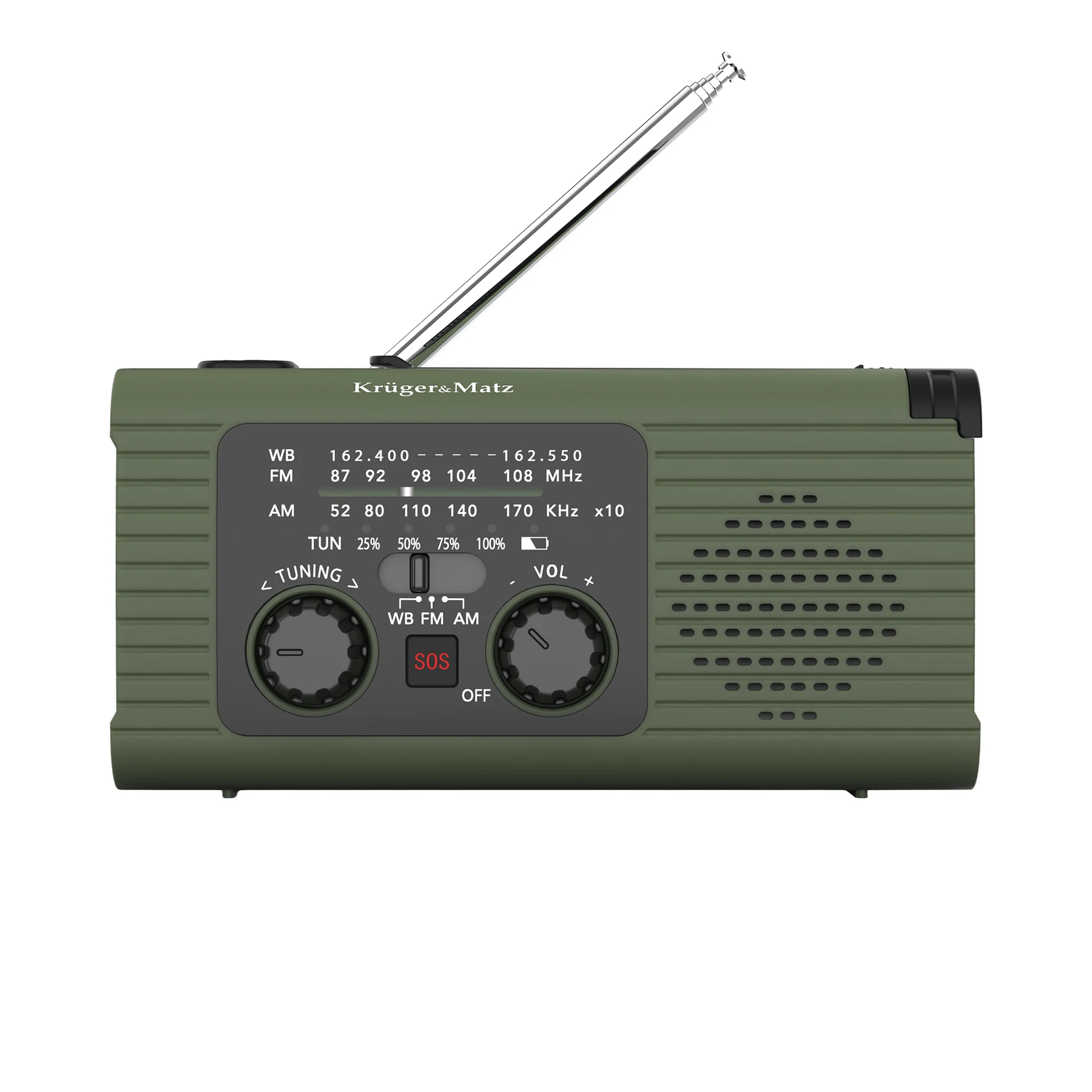 Krüger&Matz KM0836 radio SOS-äänihälytyksellä