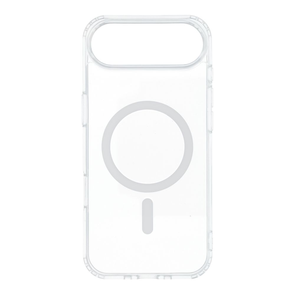 Suojakuori iPhone 17 AIR:lle Drop Glue Colorful Ring Mag Cover MagSafe-yhteensopiva valkoinen