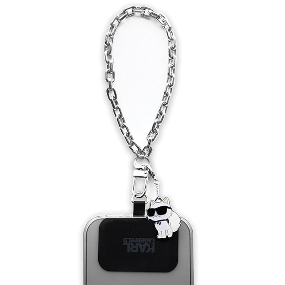 KARL LAGERFELD käsihihna KLUCHCSKPK (Wrist Chain Choupette) hopeinen