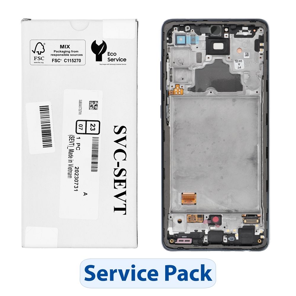 ServicePack LCD-näyttö SAMSUNG A72 A725F GH82-25460A