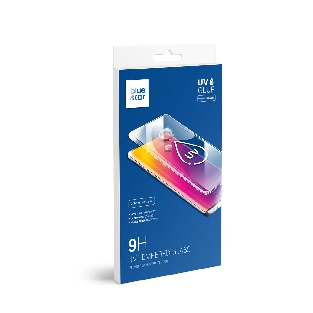 Karkaistu lasi Samsung Galaxy S22 ULTRA:lle Blue Star UV 3D