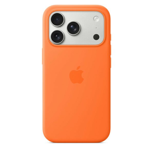 iPhone 17 Pro silikoninen suojakuori MagSafella – oranssi