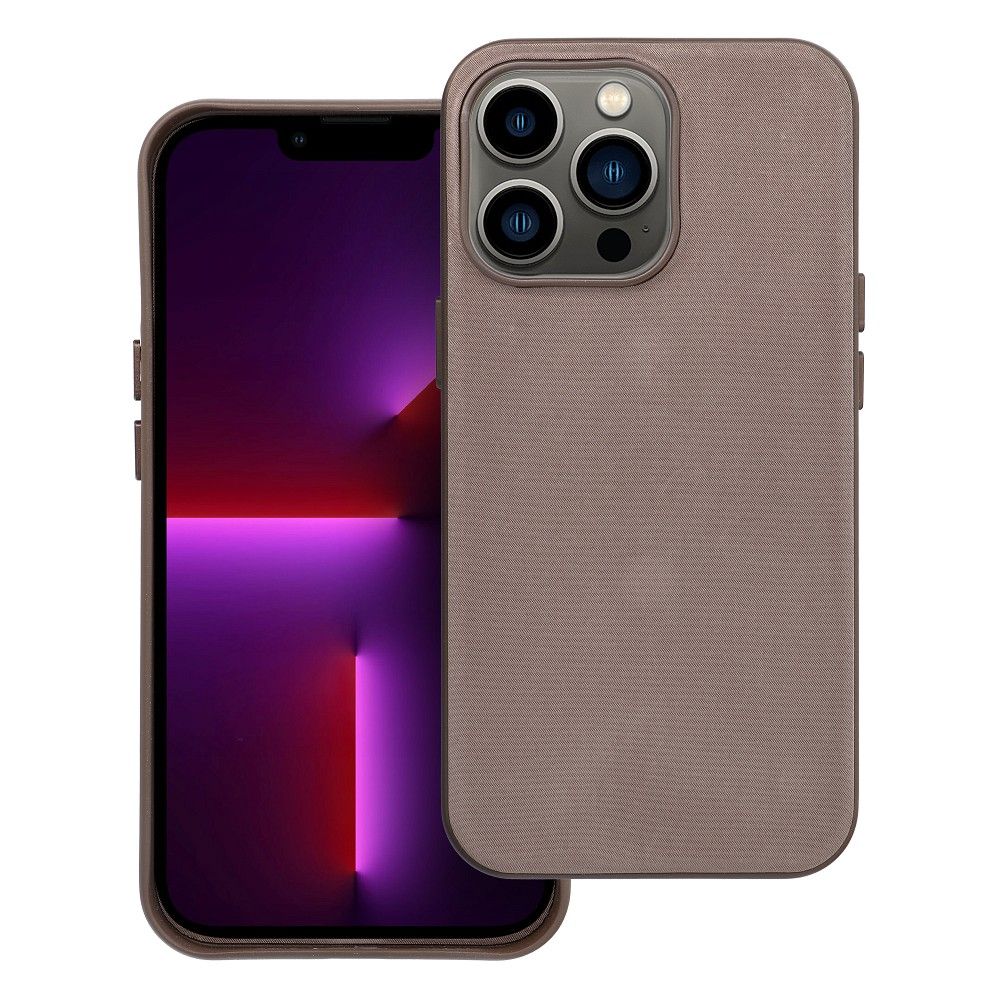 Suojakuori iPhone 13 PRO:lle Woven Mag Cover MagSafe-yhteensopiva vaaleanruskea
