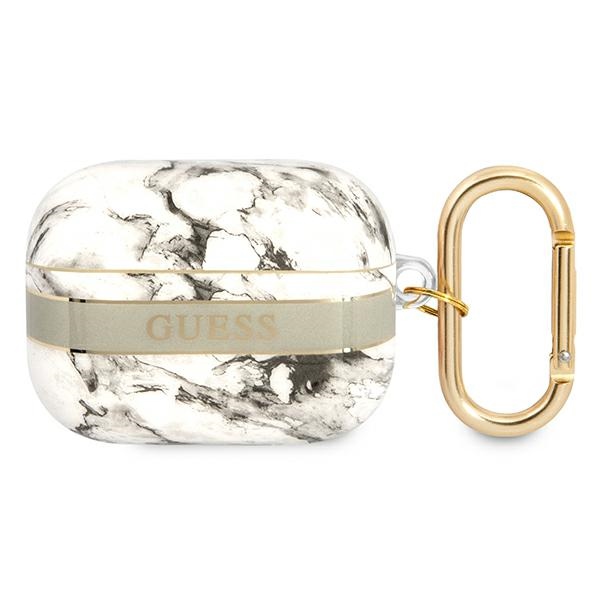 Guess GUAPHCHMAG AirPods Pro suojakotelo harmaa/harmaa Marble Strap Collection -mallisto