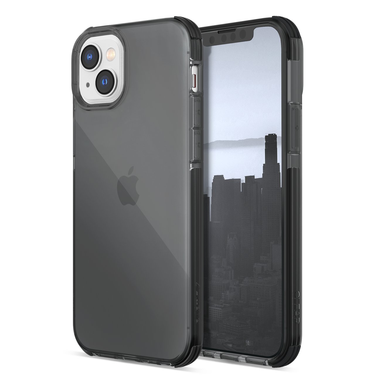 Raptic X-Doria Clear Case iPhone 14 Plus panssaroitu suojus harmaa
