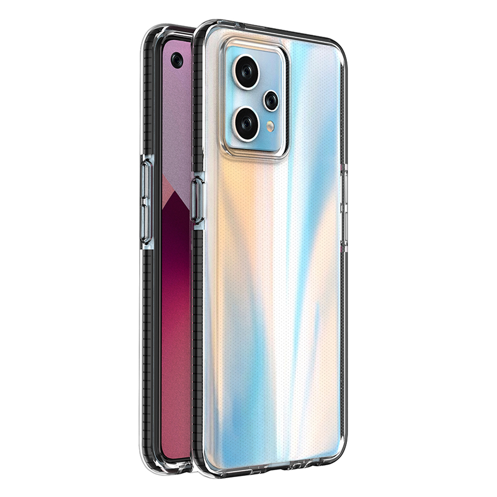 Spring Case Realme 9 Pro+ / Realme 9 silikonisuojus kehyksellä musta