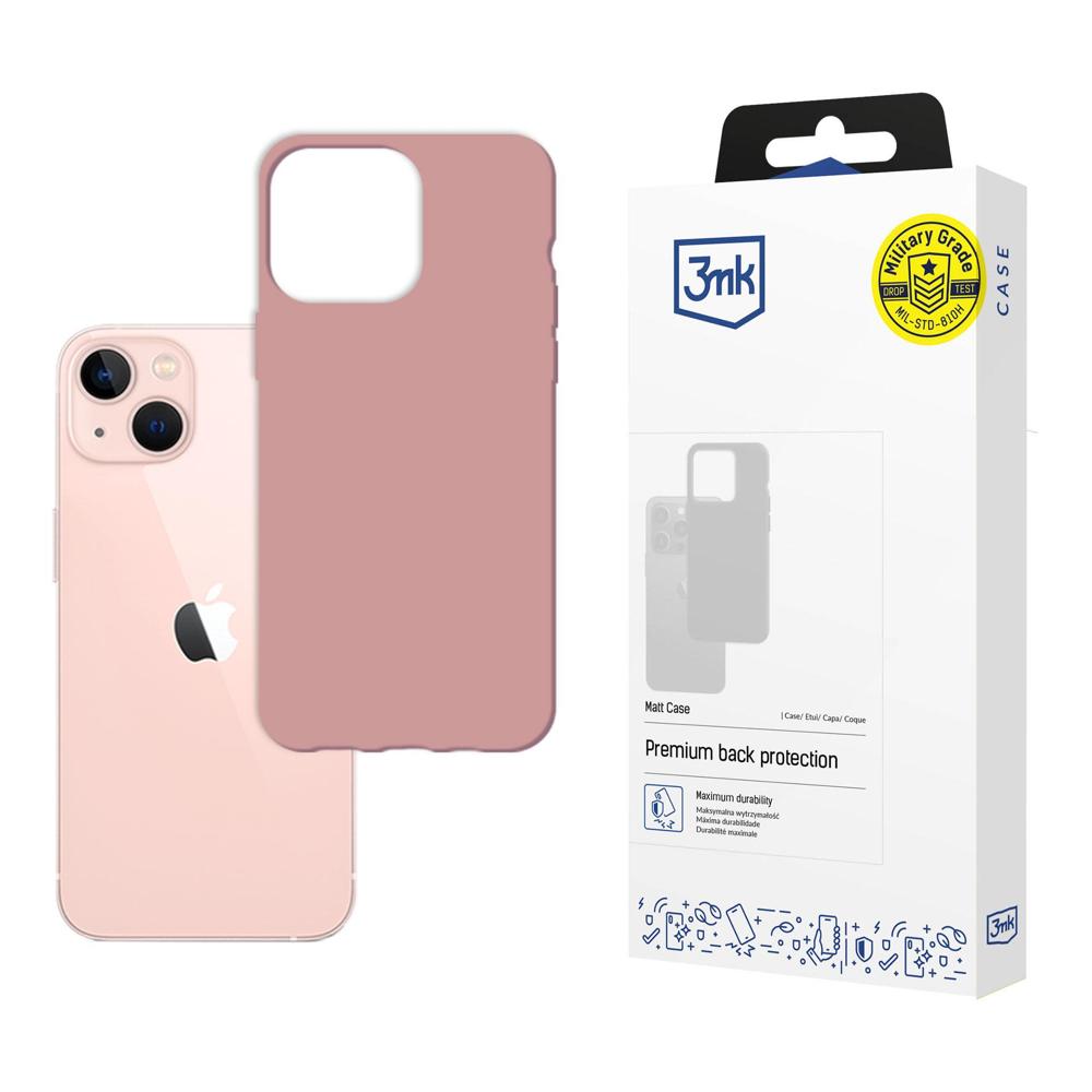 Kotelo iPhone 14 Plus -puhelimelle 3mk Matt Case -sarjasta - vaaleanpunainen