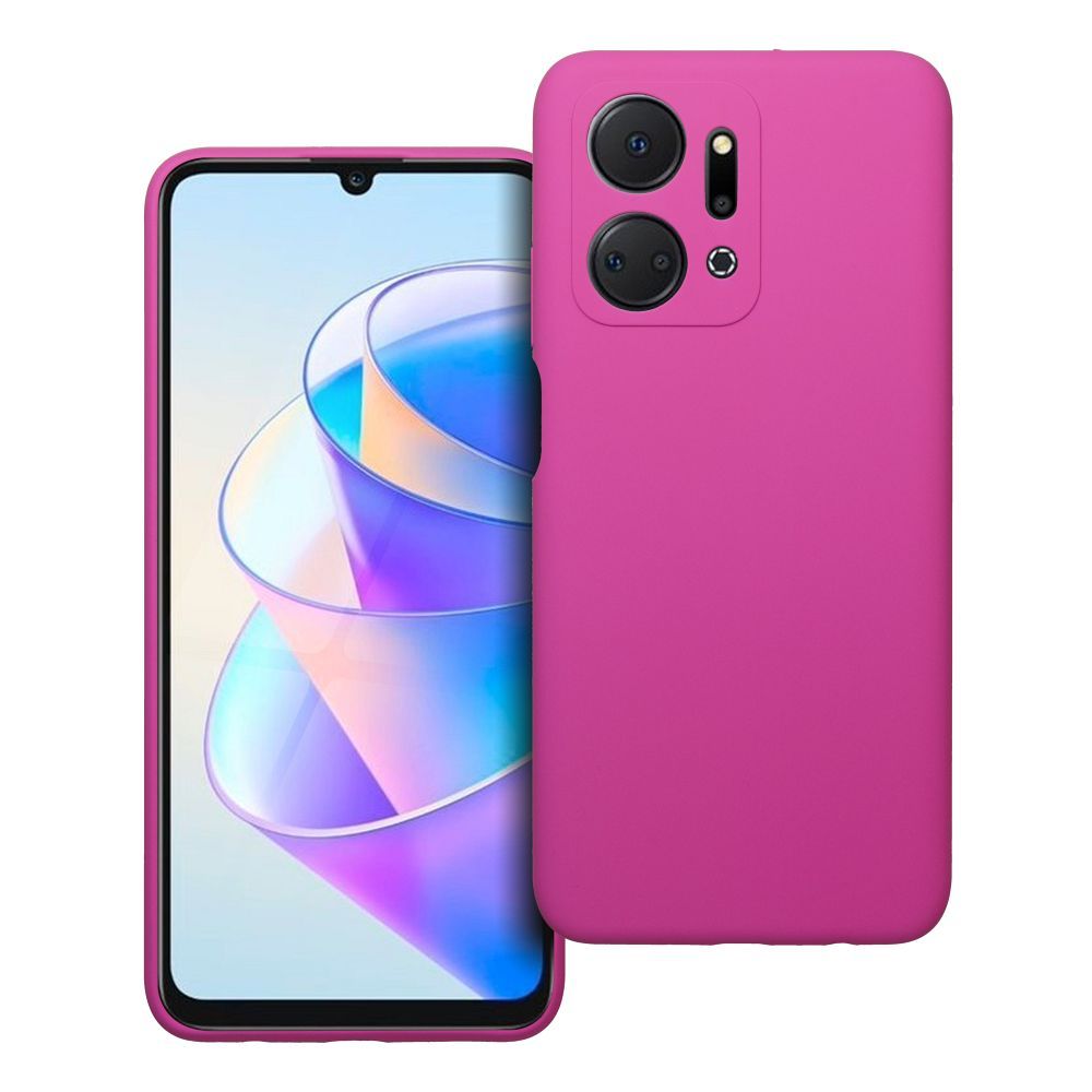 Case for Honor X7A Silicone 2mm (camera protection) pink