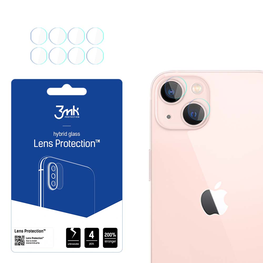 Kameran lasi iPhone 14 7H 3mk Lens Protection-sarjan objektiivin linssi varten