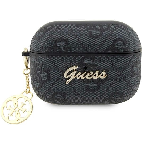 Guess GUAP2G4GSMK AirPods Pro 2 Suojakuori musta/musta 4G Charm Collection