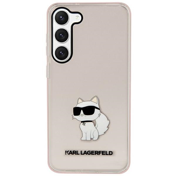Karl Lagerfeld KLHCS23MHNCHTCP S23+ S916 vaaleanpunainen/vaaleanpunainen kovakuori Ikonik Choupette