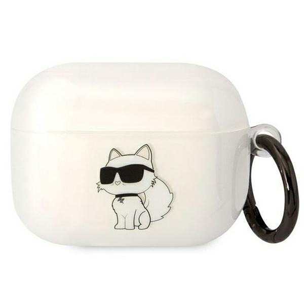 Karl Lagerfeld KLAPHNCHTCT läpinäkyvä suojus AirPods Pro:lle Ikonik Choupette
