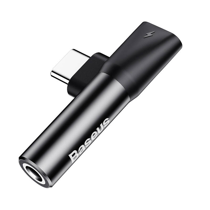 Audio adapter Baseus L41 Type-C 2in1 black