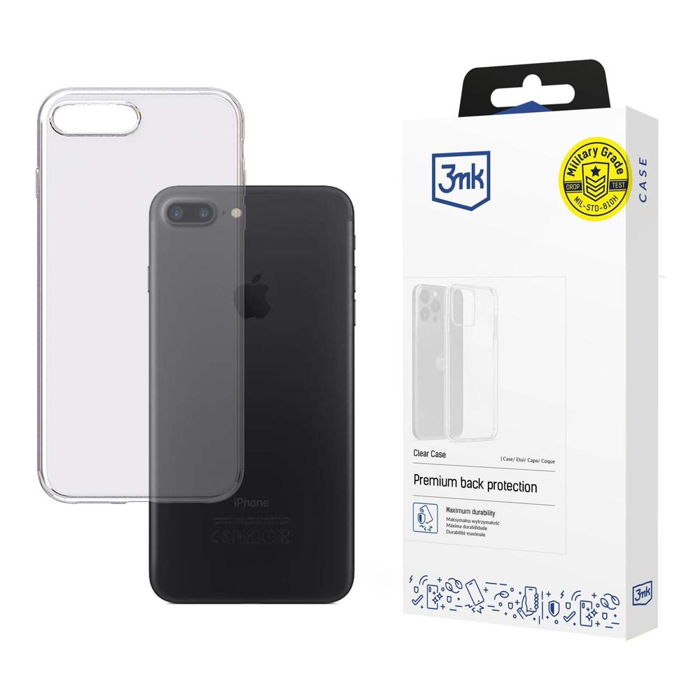 3mk Clear Case -suojakuori iPhone 7 Plus / 8 Plus:lle - läpinäkyvä
