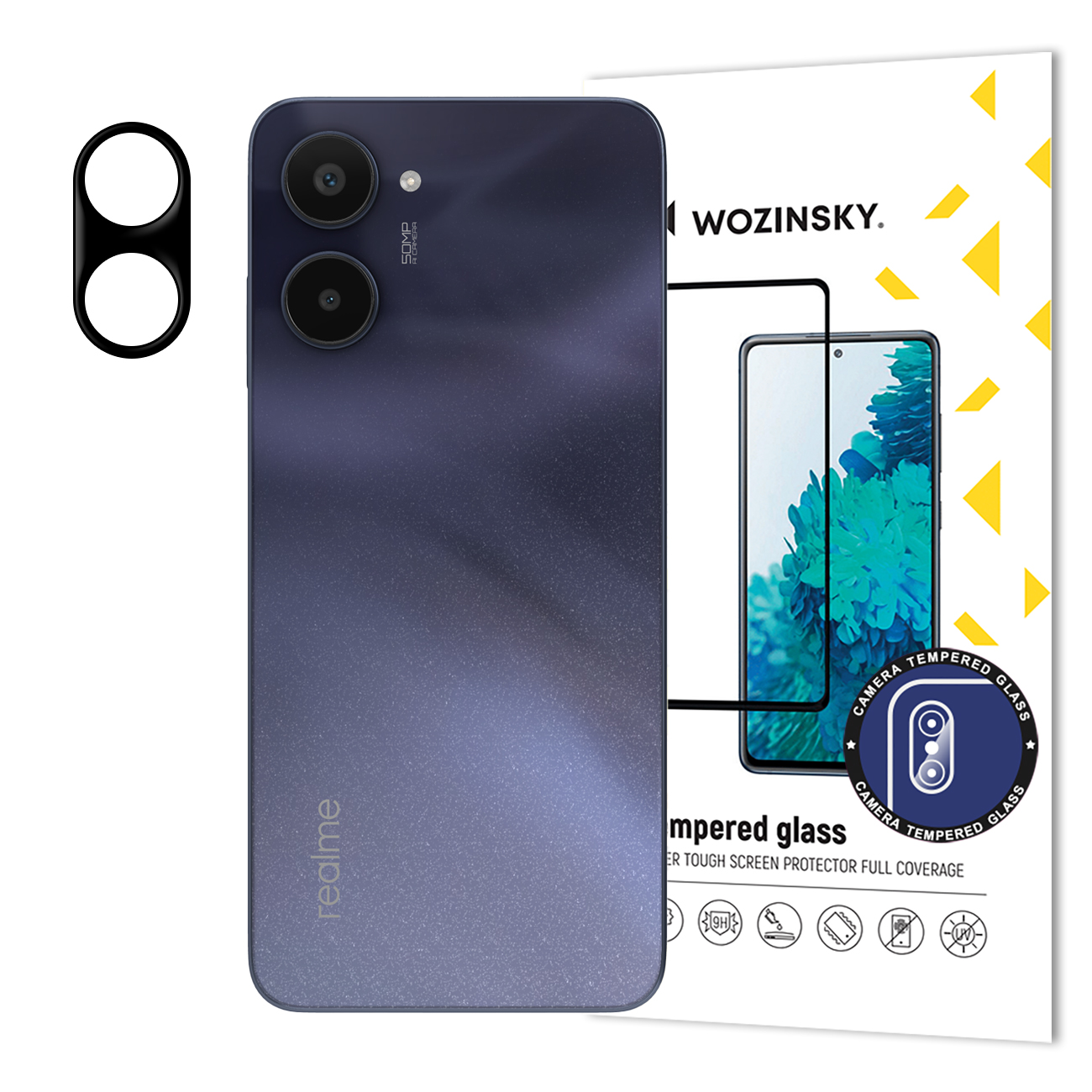 Wozinsky Full Camera Glass kameran Karkaistu lasi Realme 10:lle