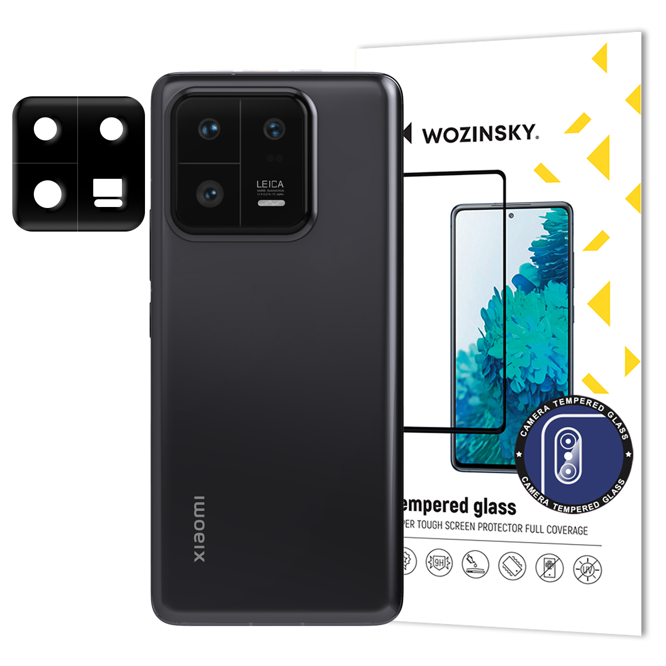 Wozinsky Full Camera Glass kameran Karkaistu lasi 9H Xiaomi 13 Pro:lle