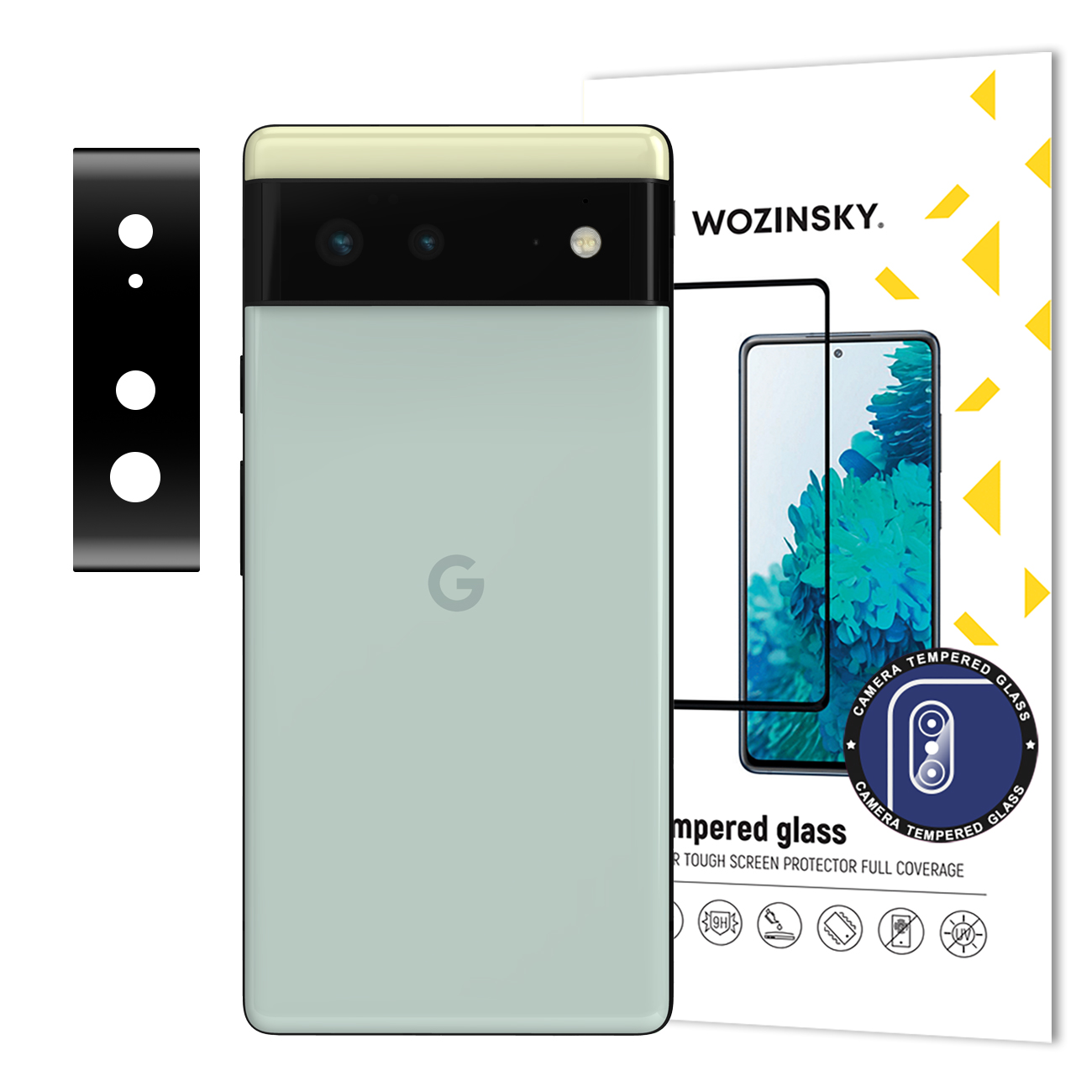 Wozinsky Full Camera Glass kameran Karkaistu lasi 9H Google Pixel 6:lle