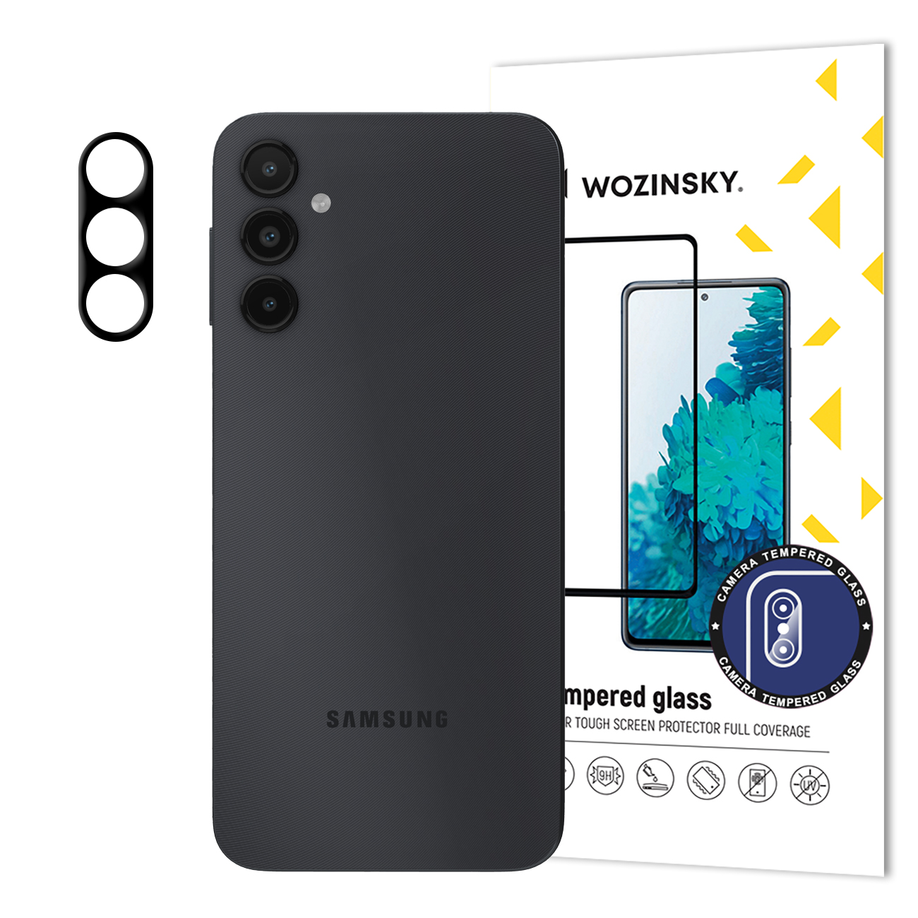 Wozinsky Full Camera Glass kameran Karkaistu lasi Samsung Galaxy A14 5G / Galaxy A14 / Galaxy A34 5G:lle